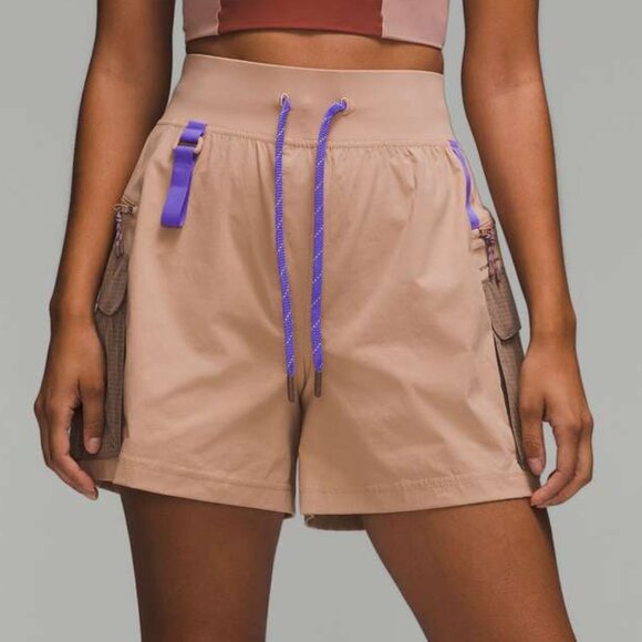 Lululemon Multi-Pocket Cargo High-Rise Hiking Short in Pink Clay - Picture 1 of 7